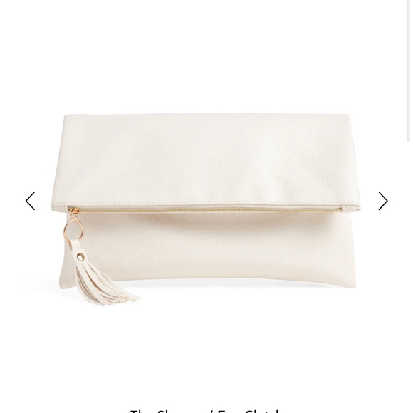 NWT • Rachel Miriam • vegan pebble leather Eve clutch